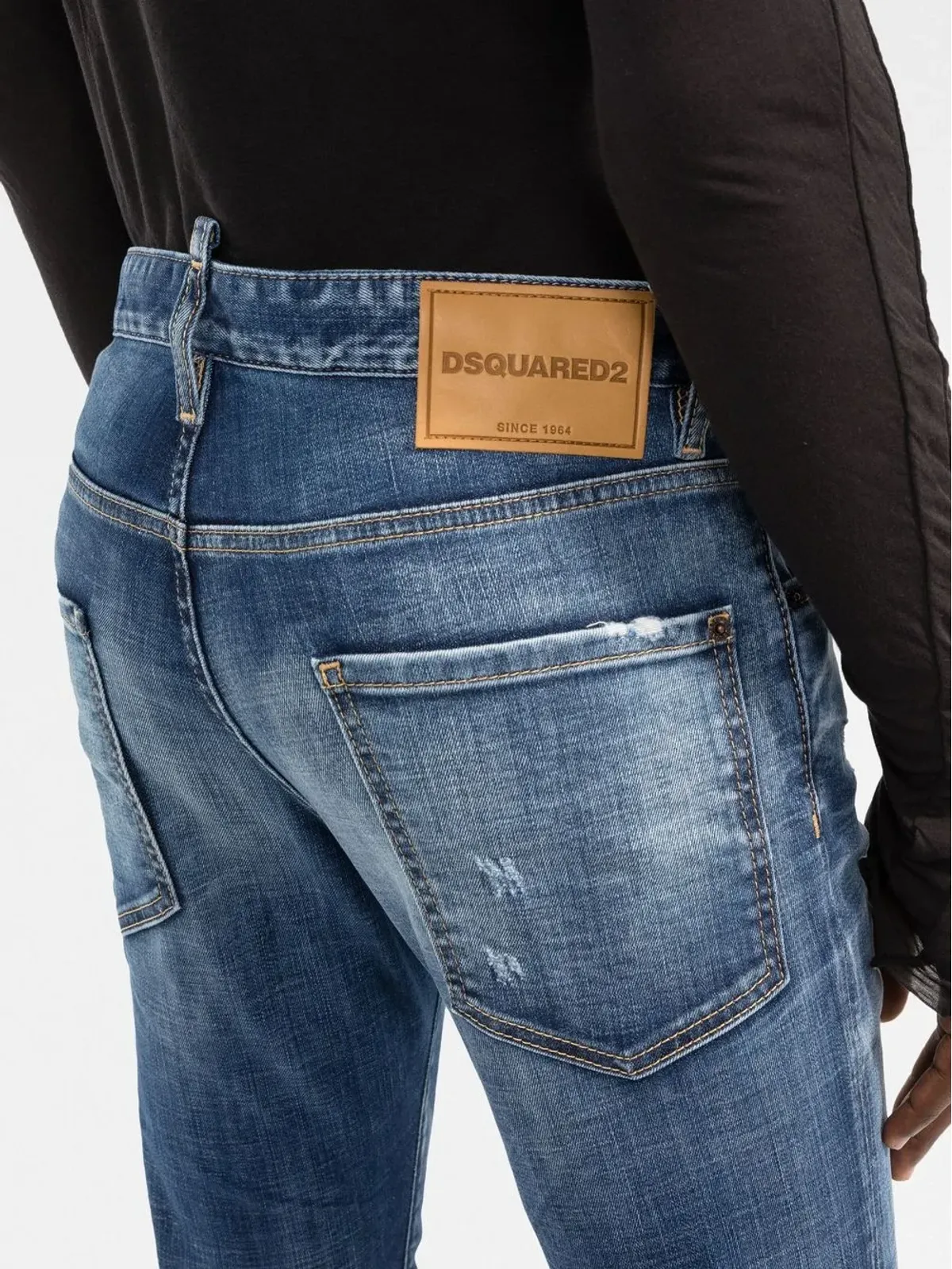 DSQUARED2 ストーンウォッシュド スキニージーンズ - 画像5