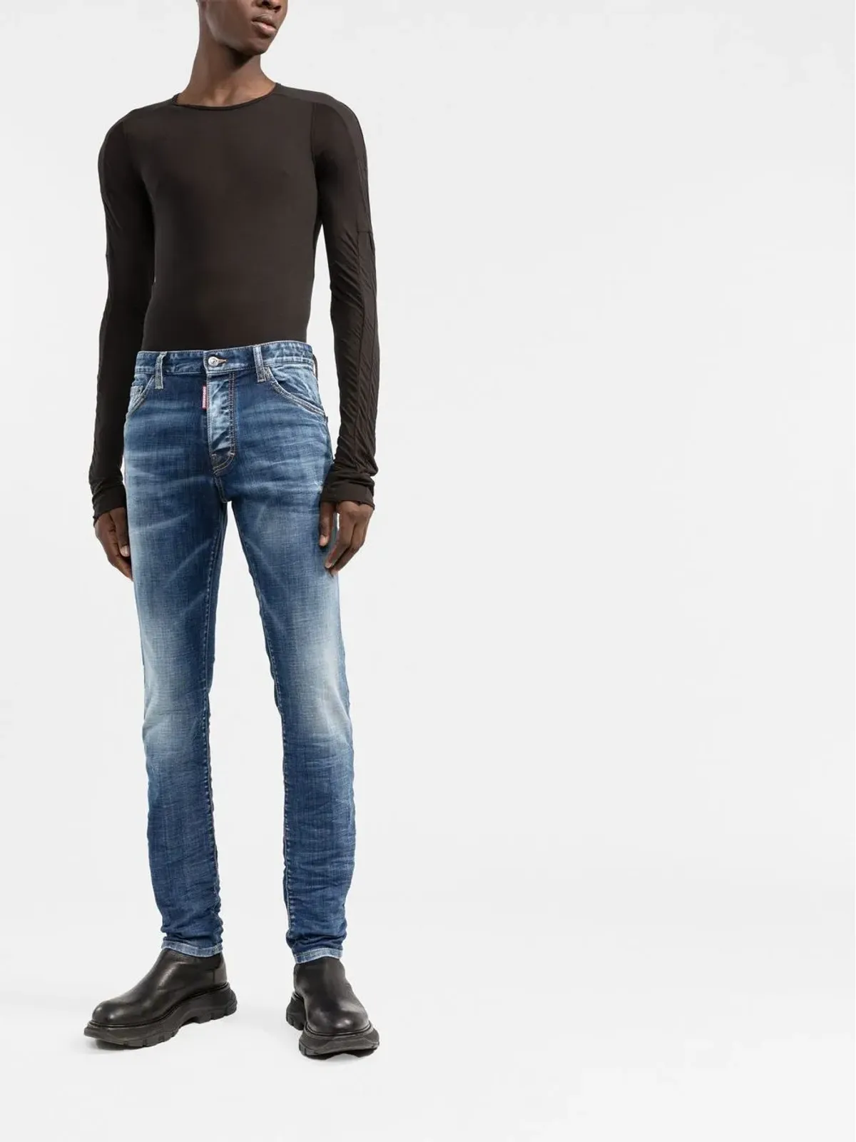 DSQUARED2 ストーンウォッシュド スキニージーンズ - 画像2