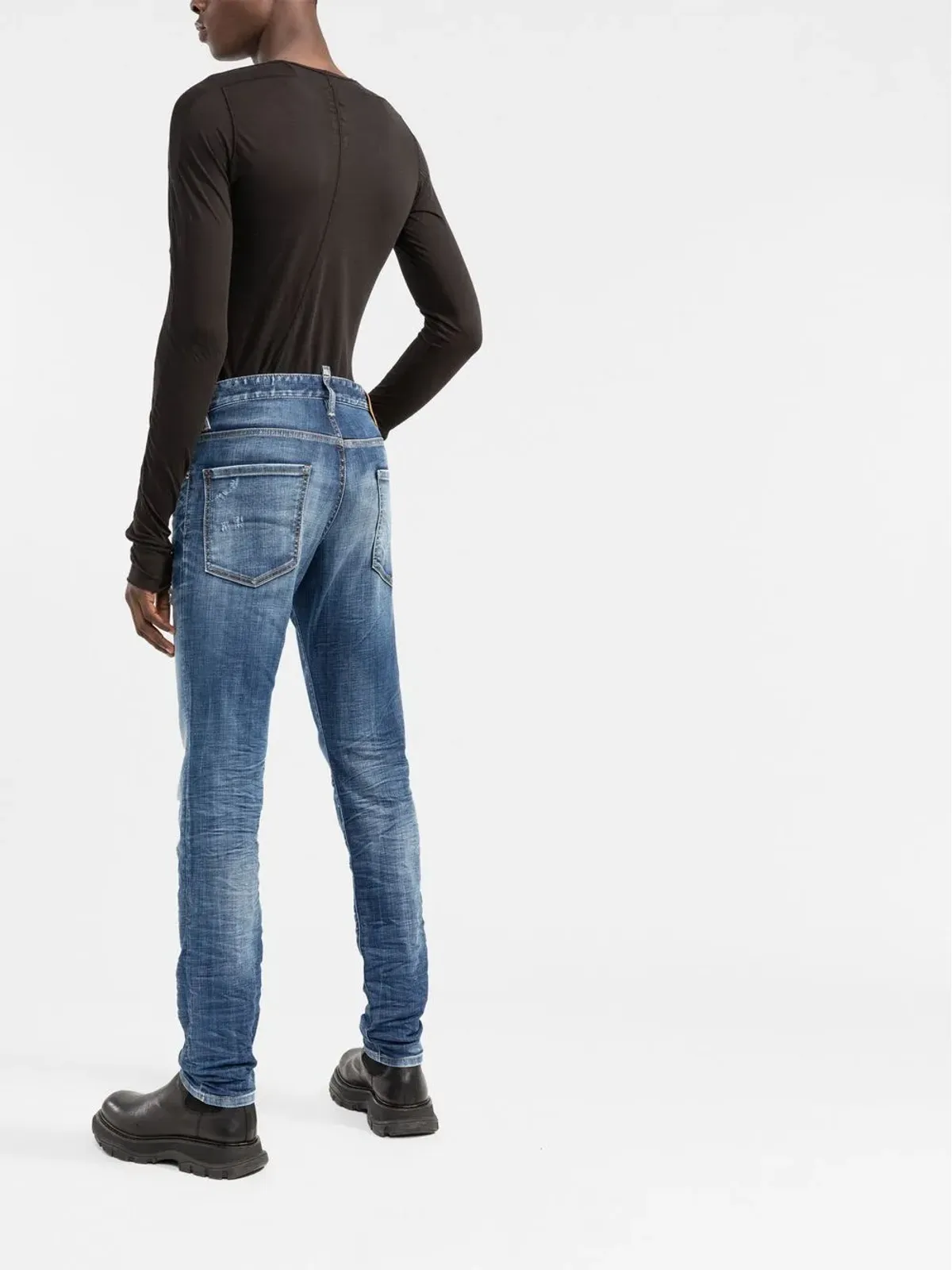 DSQUARED2 ストーンウォッシュド スキニージーンズ - 画像4
