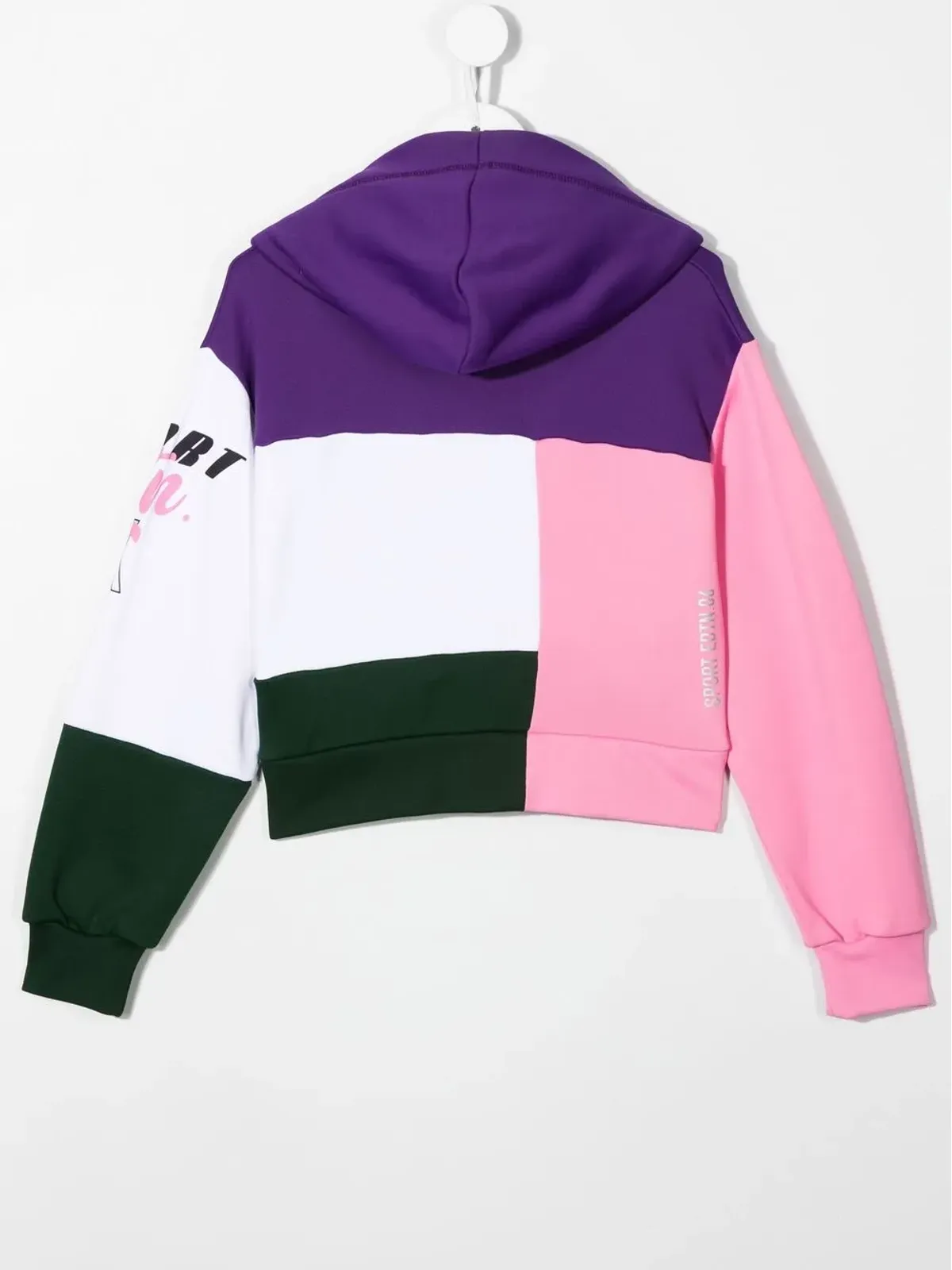 DSQUARED2 KIDS ティーン カラー・ブロック ジップアップ フーディー - Purple - 画像2