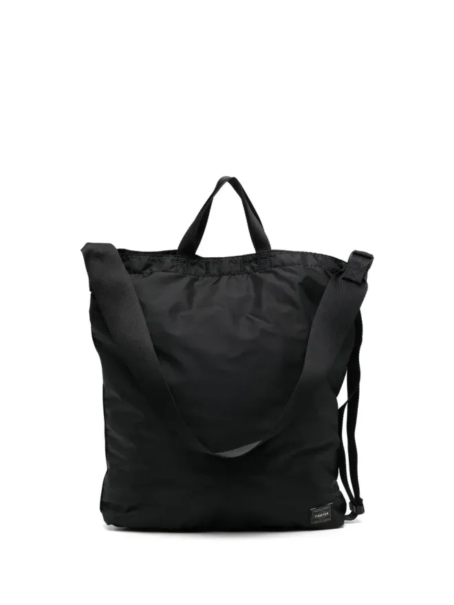 Porter-Yoshida & Co. Porter-Yoshida & Co. ロゴパッチ ショルダーバッグ ブラックの商品画像
