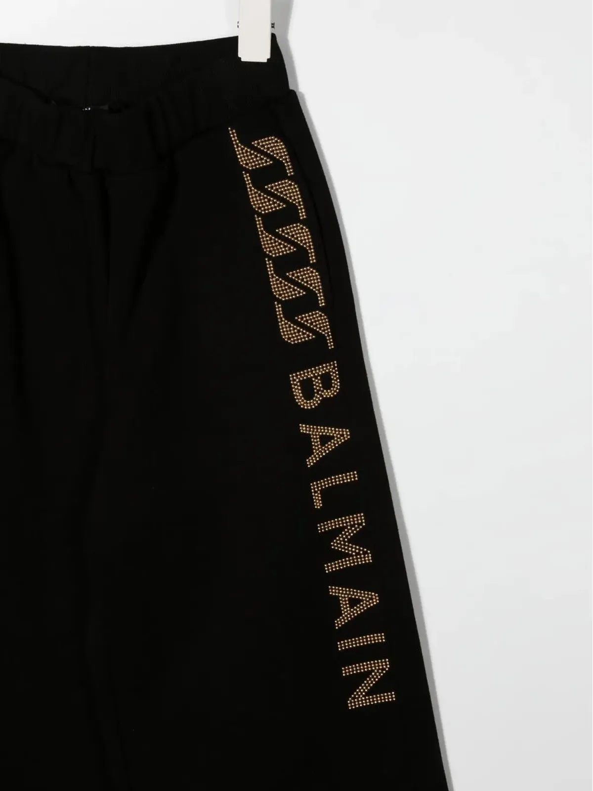 Balmain Kids ロゴ付きワイドレッグ・トラックパンツ（ブラック） - 画像3