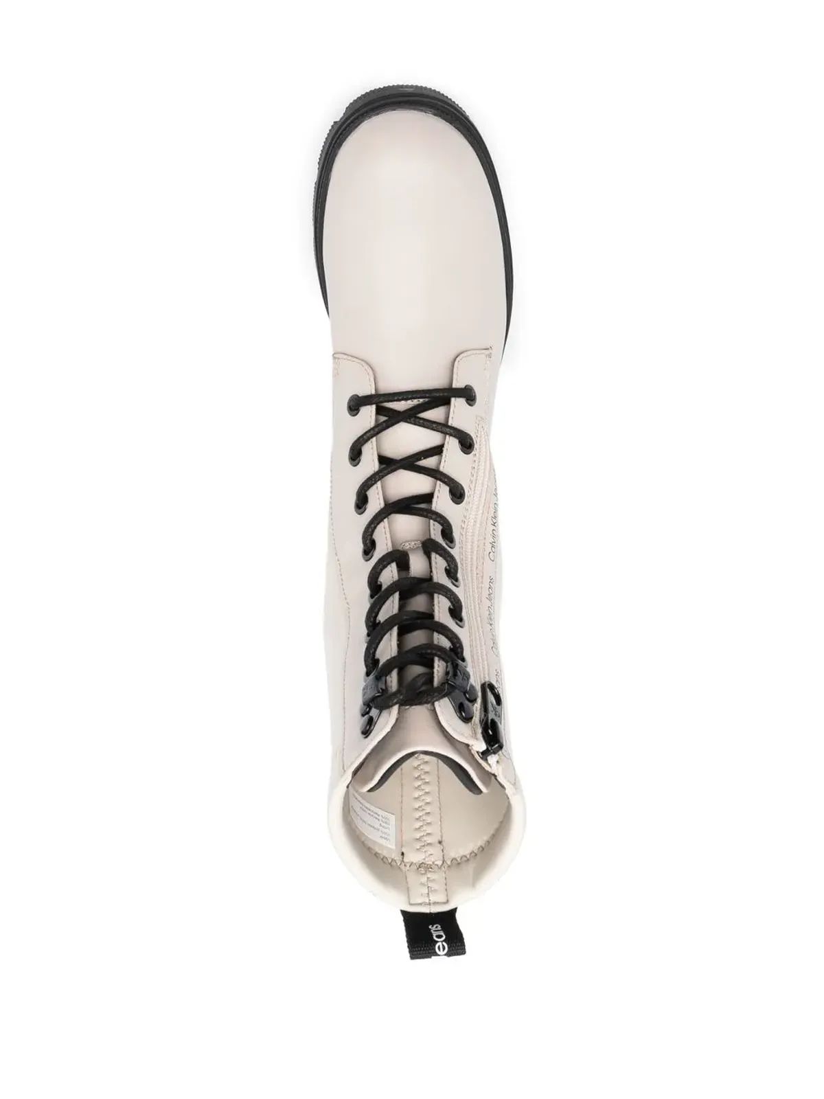 Calvin Klein レースアップレザー コンバットブーツ - 画像4