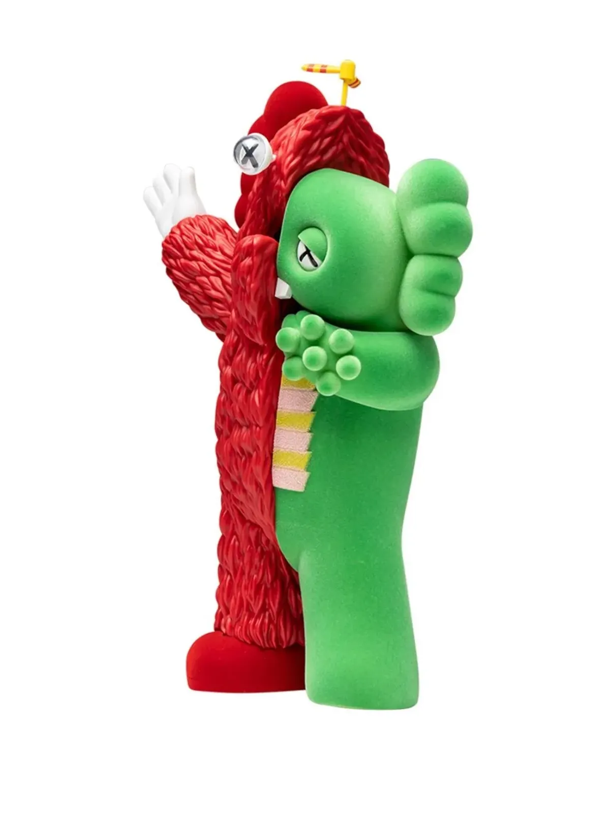 KAWS Kachamukku レッド/グリーン フィギュリン - 画像3