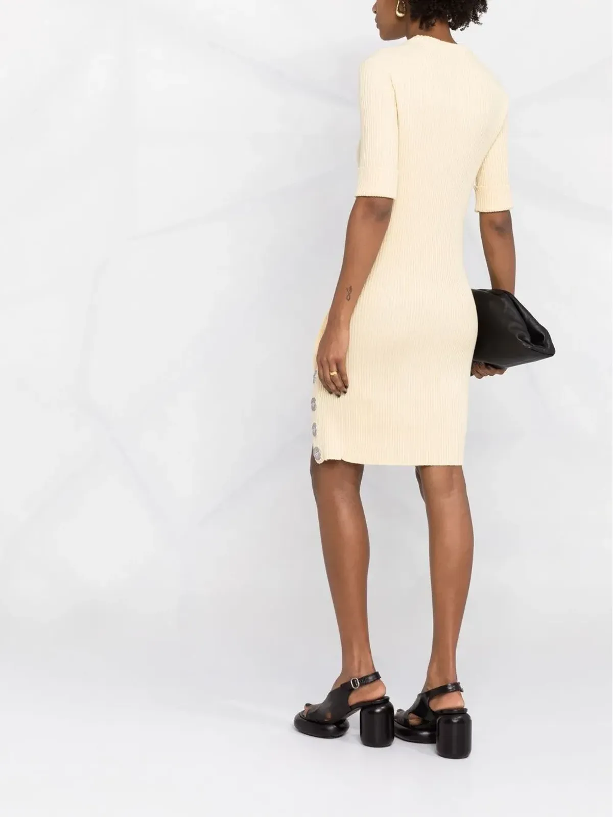 Jil Sander リブ編みショートチュニックドレス - 画像4