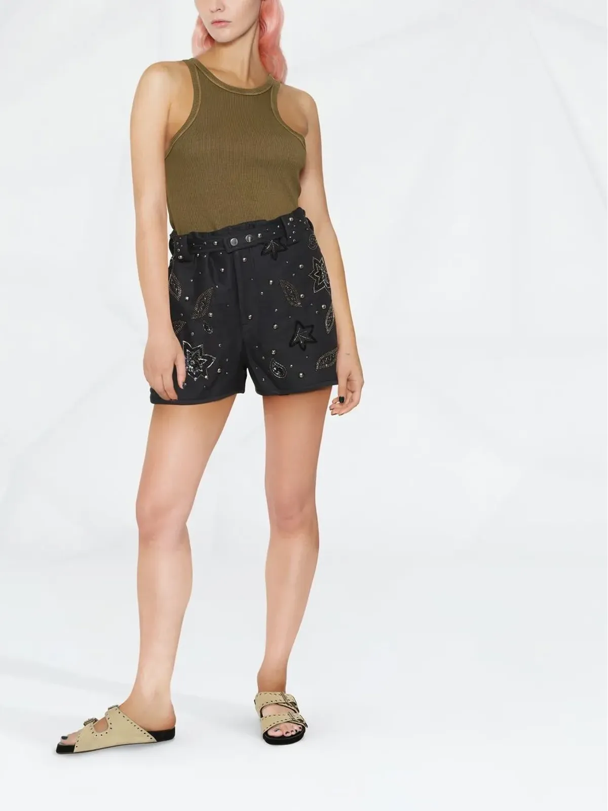 ISABEL MARANT Kayneliae 刺繍ショートパンツ - 画像2