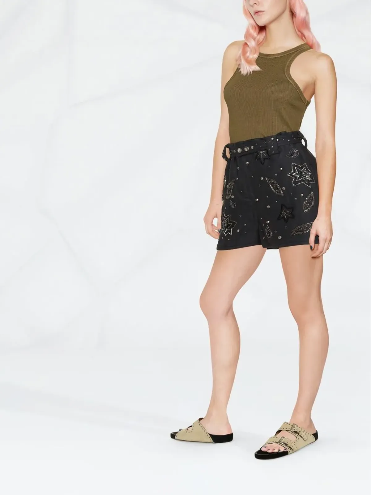 ISABEL MARANT Kayneliae 刺繍ショートパンツ - 画像3