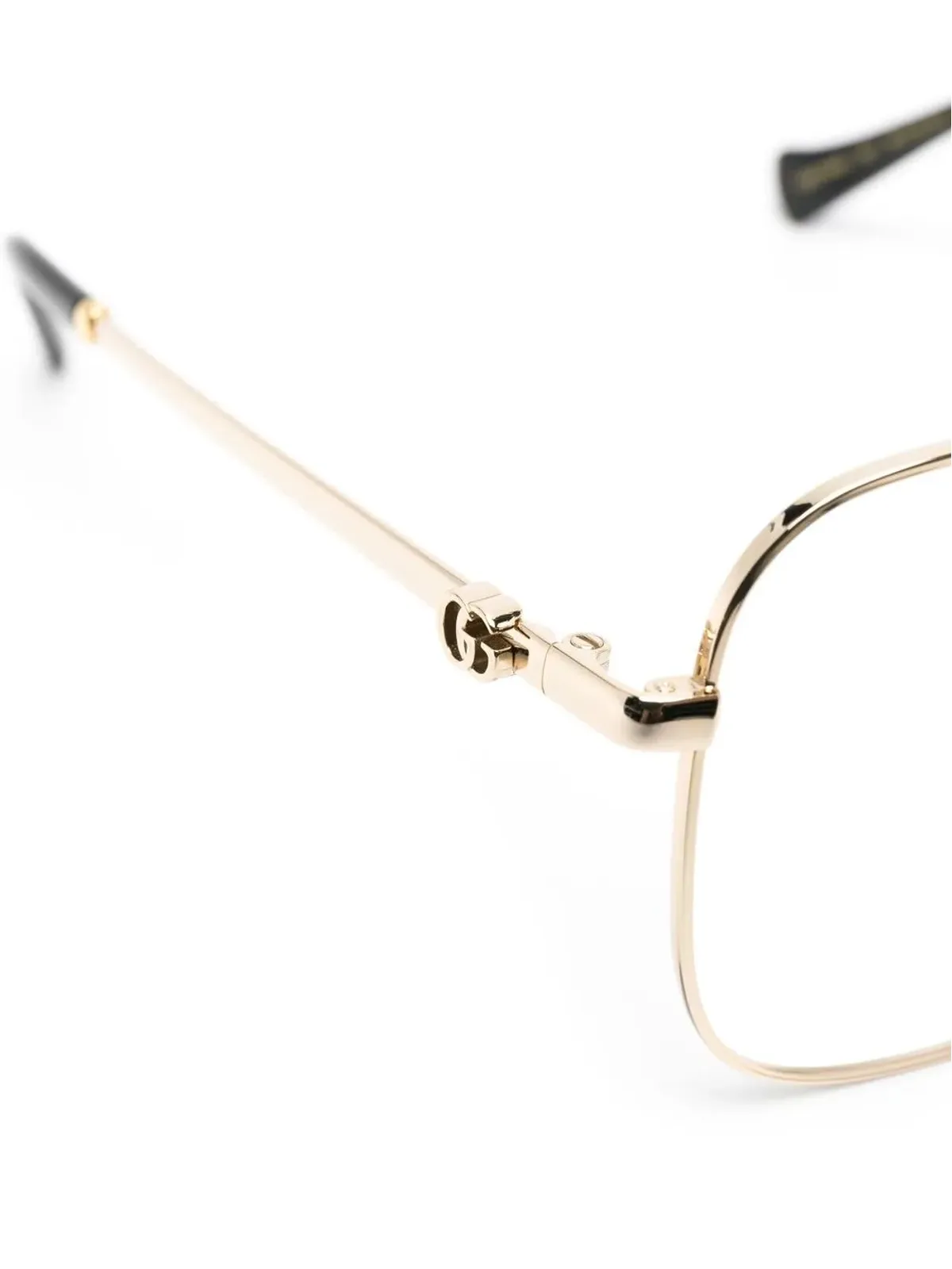 Gucci Eyewear メタリックオーバーサイズフレーム眼鏡 - 画像3