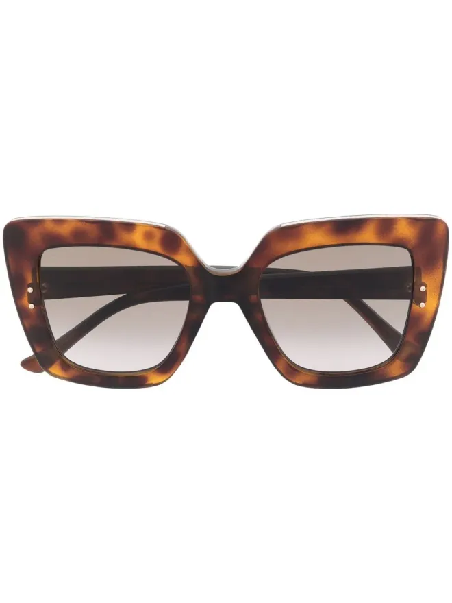 Jimmy Choo Eyewear Jimmy Choo Eyewear べっこう柄ティントサングラスの商品画像