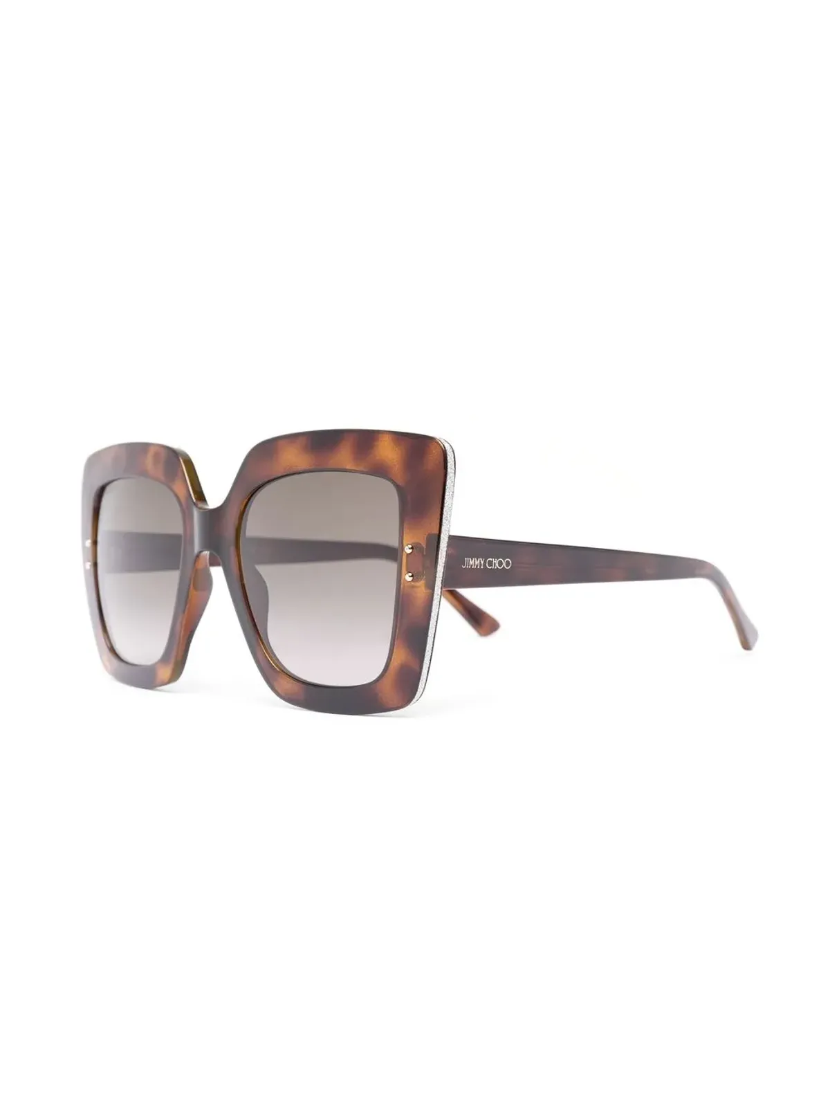 Jimmy Choo Eyewear べっこう柄ティントサングラス - 画像2