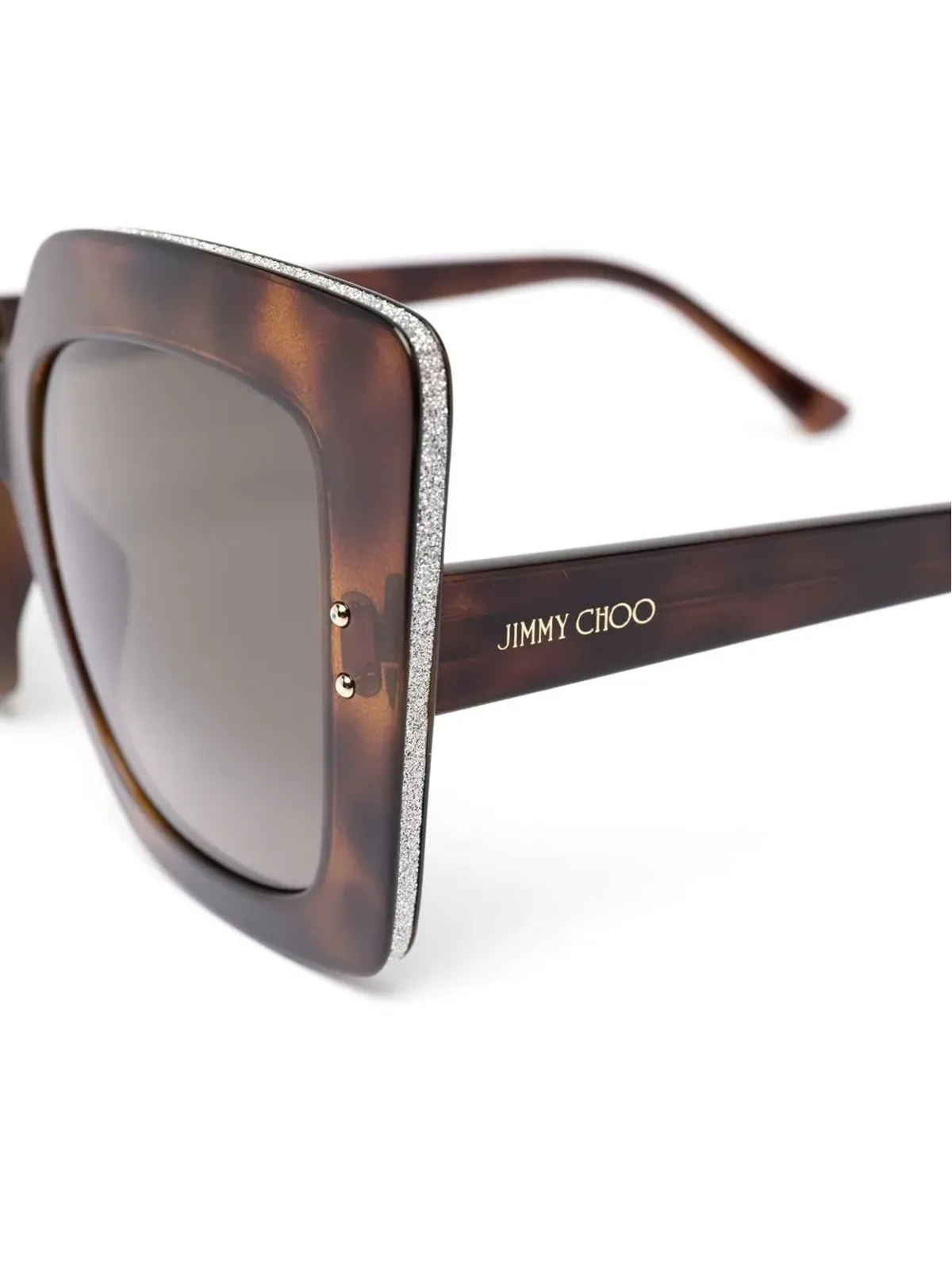 Jimmy Choo Eyewear べっこう柄ティントサングラス - 画像3