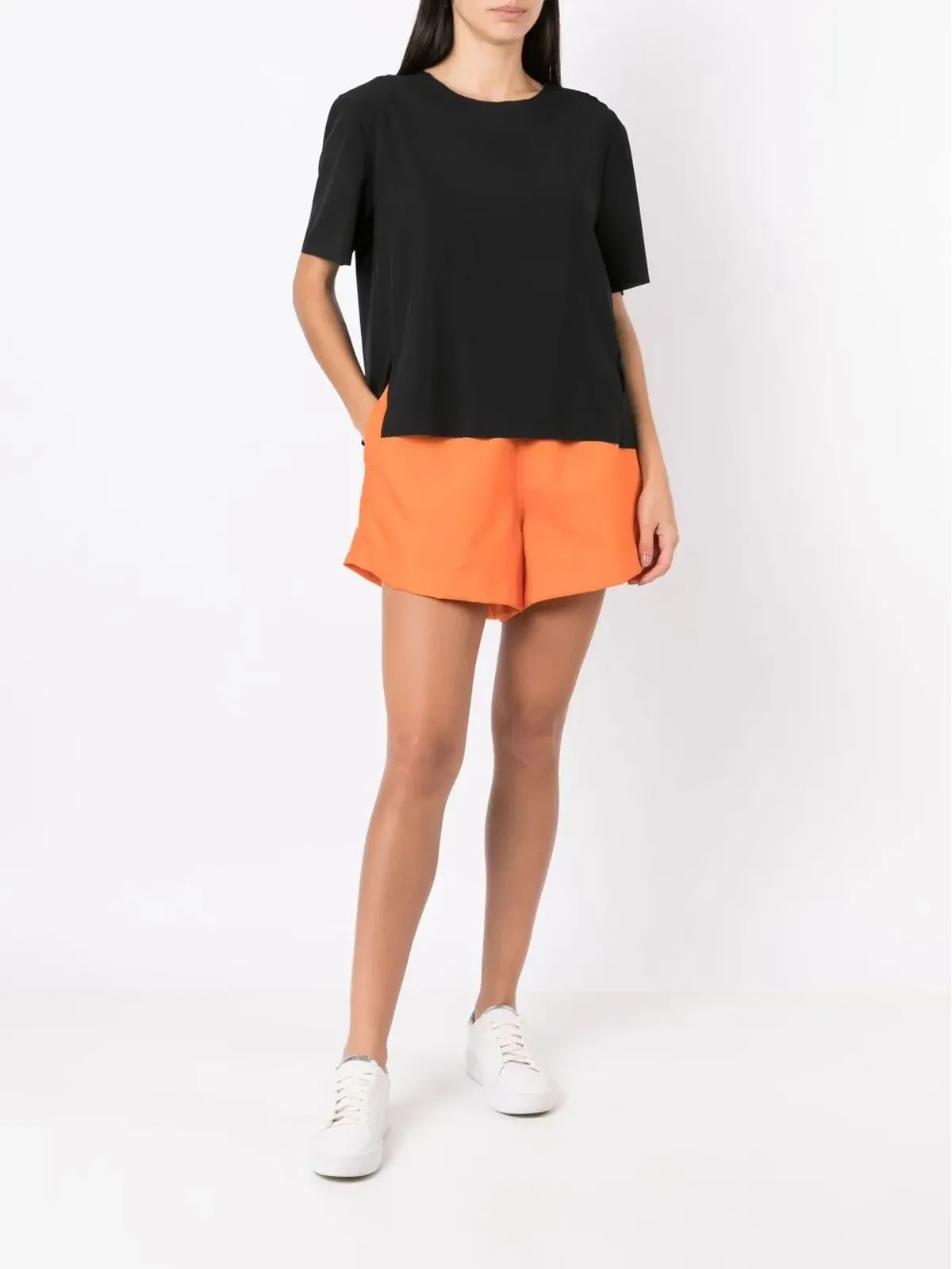 Osklen サイドスリット入り半袖Tシャツ - ブラック - 画像2