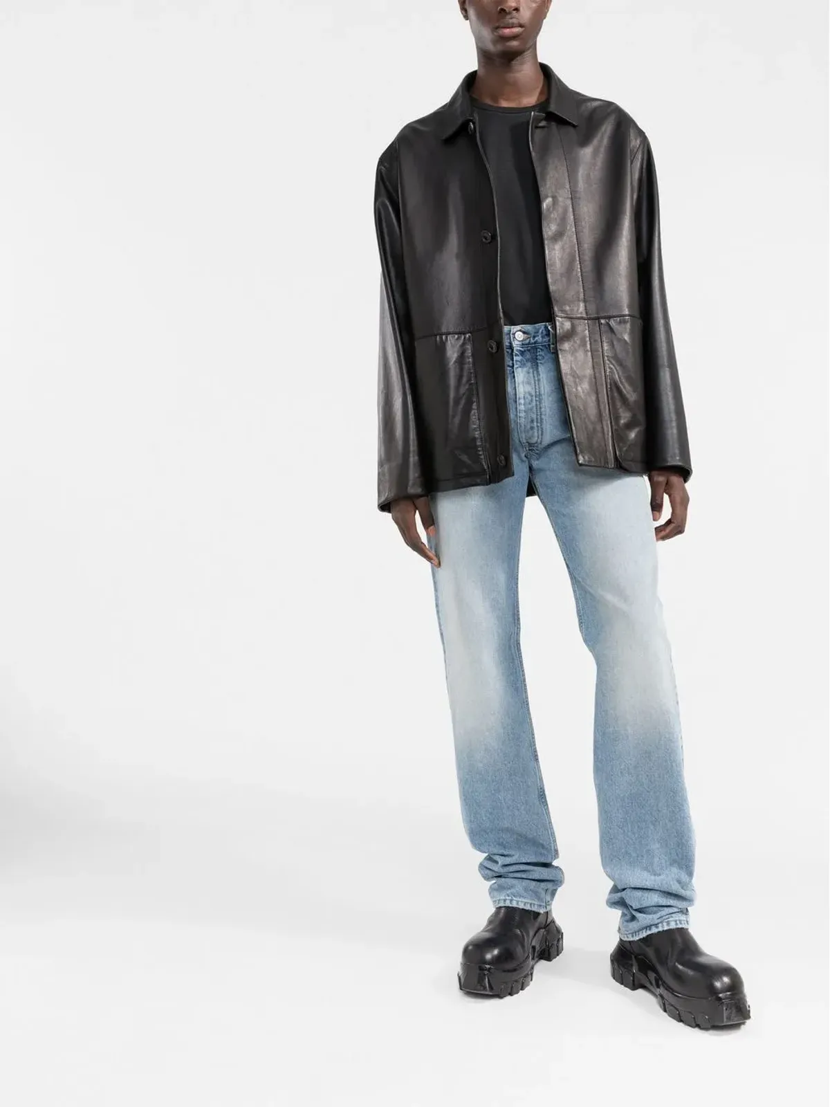 Maison Margiela 四針ステッチ コットン Tシャツ - 画像2