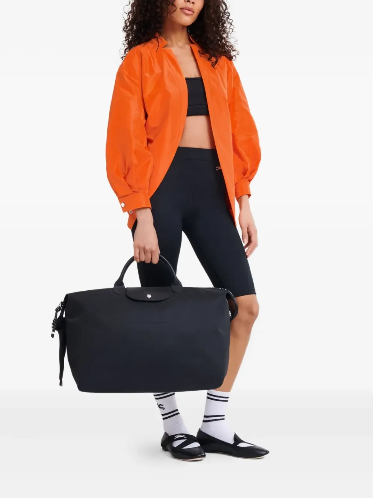 Longchamp 小型 Le Pliage Energy トラベルバッグ - ブラック - 画像2