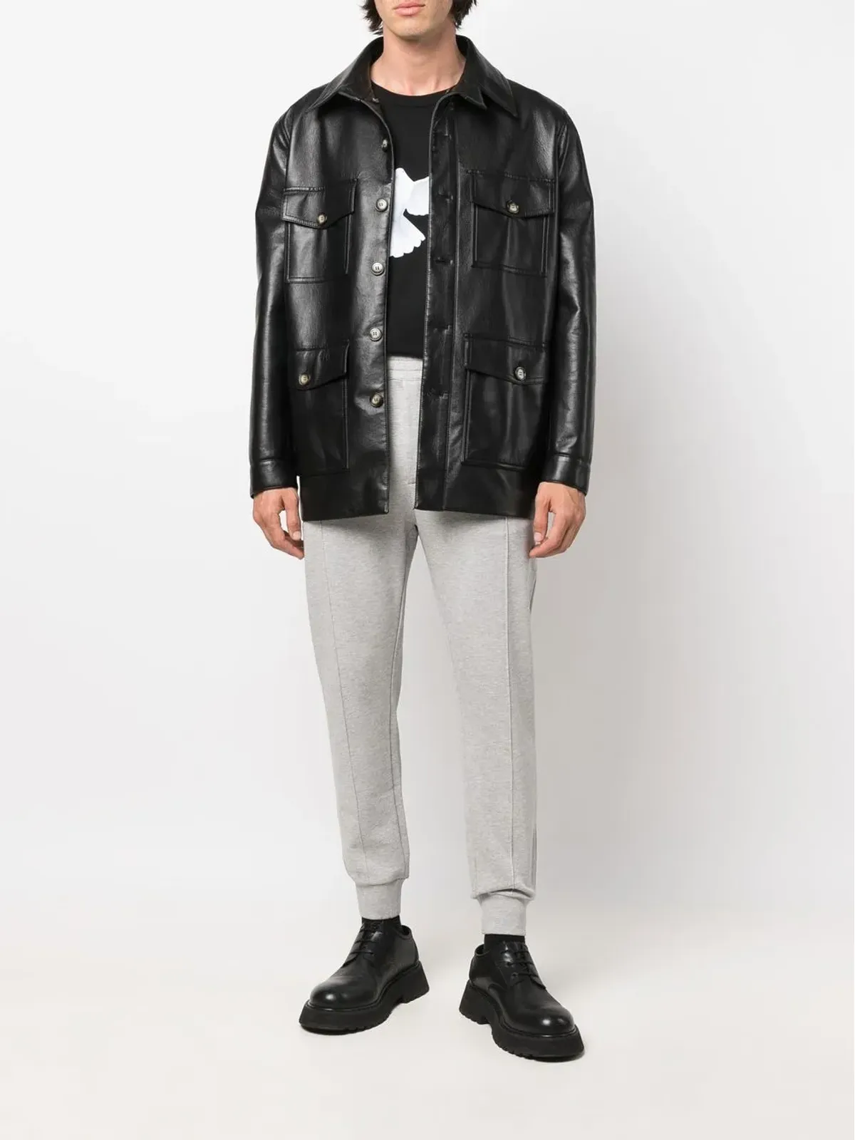 Alexander McQueen リア ロゴパッチ ディテール トラックパンツ - 画像2
