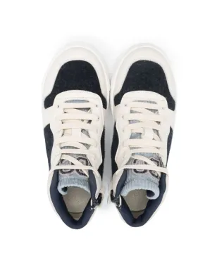 Brunello Cucinelli Kids カラー・ブロック ハイカットスニーカー - サムネイル3