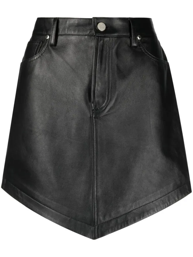 Alexandre Vauthier Alexandre Vauthier ハイウェストレザー ミニスカートの商品画像