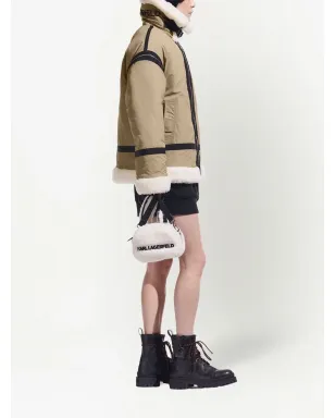 Karl Lagerfeld ファー付きバイカージャケット - サムネイル3