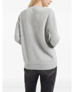 Brunello Cucinelli ラウンドネック カシミヤ セーター - サムネイル4