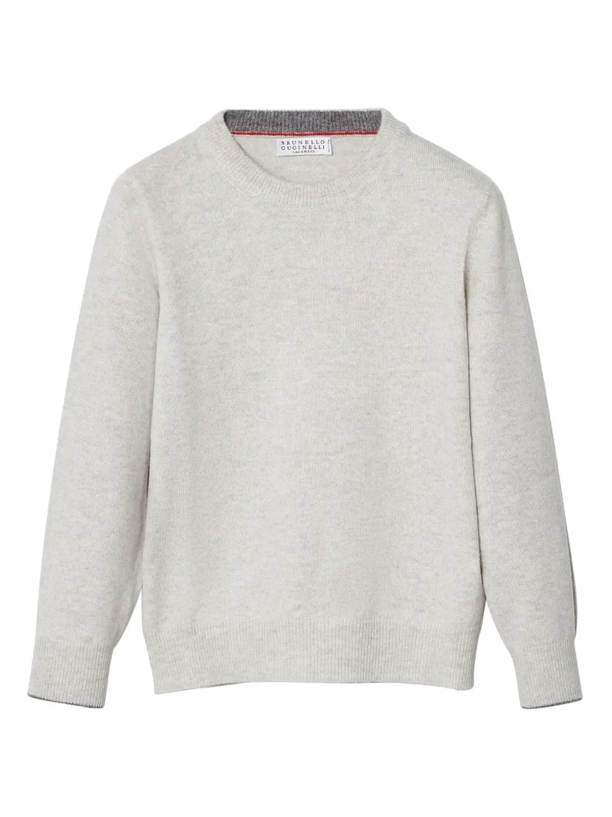 Brunello Cucinelli Kids クルーネック カシミア セーター - 画像1