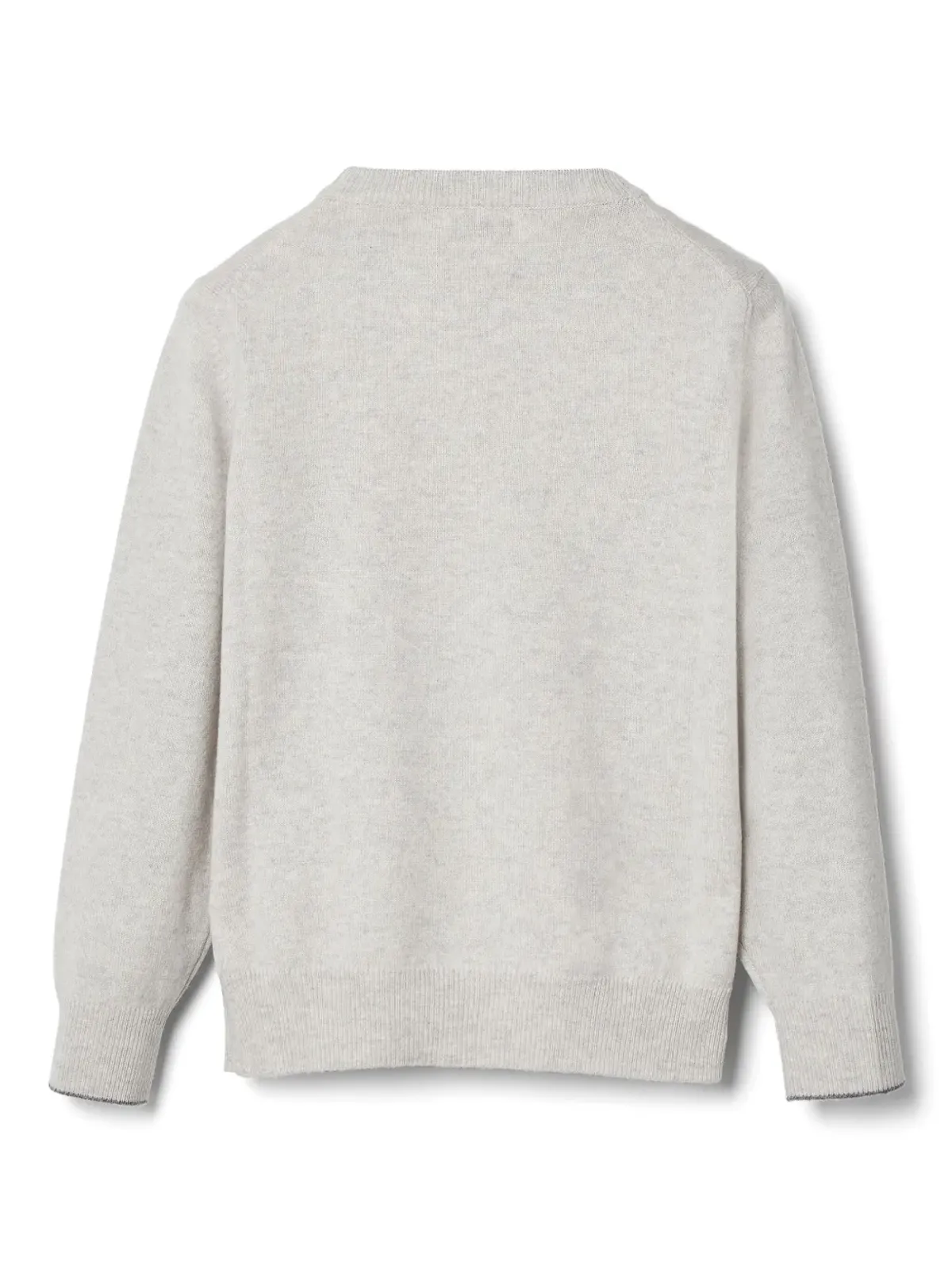 Brunello Cucinelli Kids クルーネック カシミア セーター - 画像2
