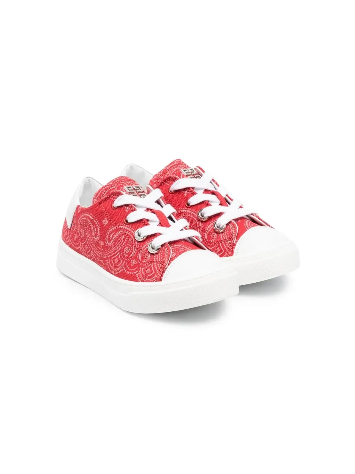 Givenchy Kids バンダナ柄 ローカットスニーカー - レッド - 画像1