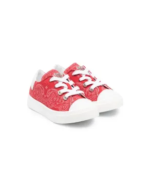 Givenchy Kids バンダナ柄 ローカットスニーカー - レッド - サムネイル1