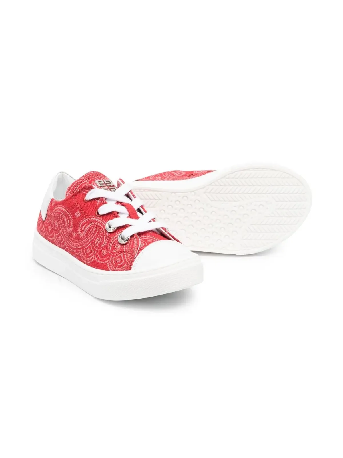Givenchy Kids バンダナ柄 ローカットスニーカー - レッド - 画像2