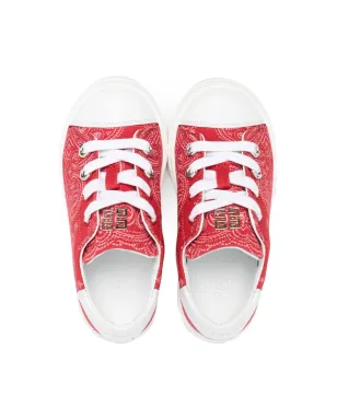 Givenchy Kids バンダナ柄 ローカットスニーカー - レッド - サムネイル3