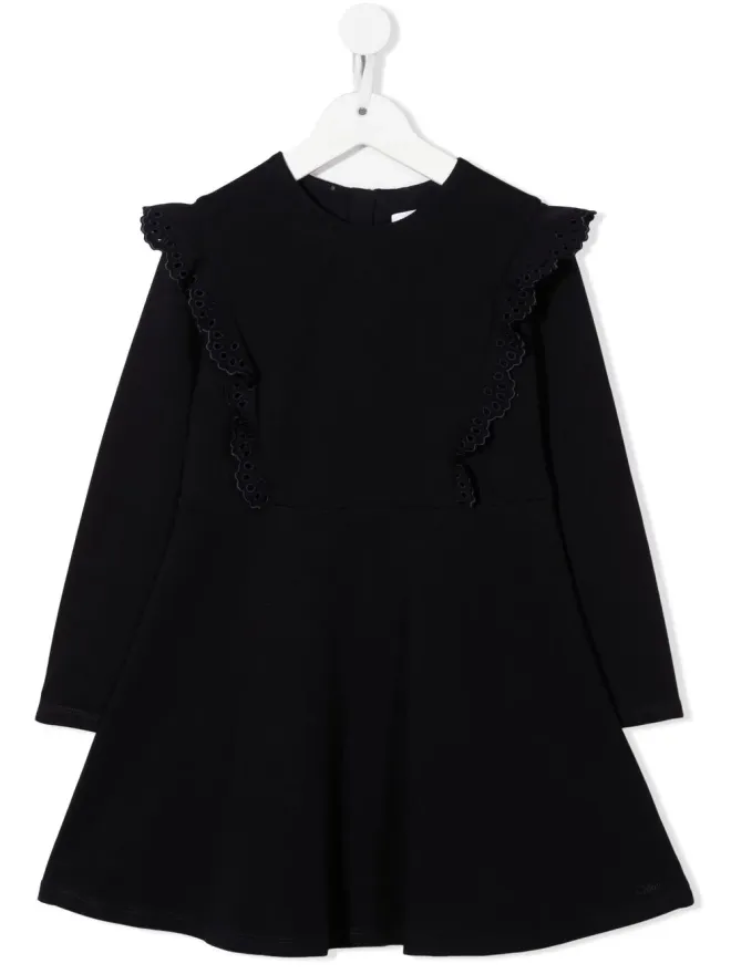 Chloé Kids Chloé Kids フリルディテールのフレアドレスの商品画像