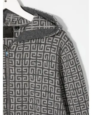 Givenchy Kids 4Gニットフード付きカーディガン - サムネイル3