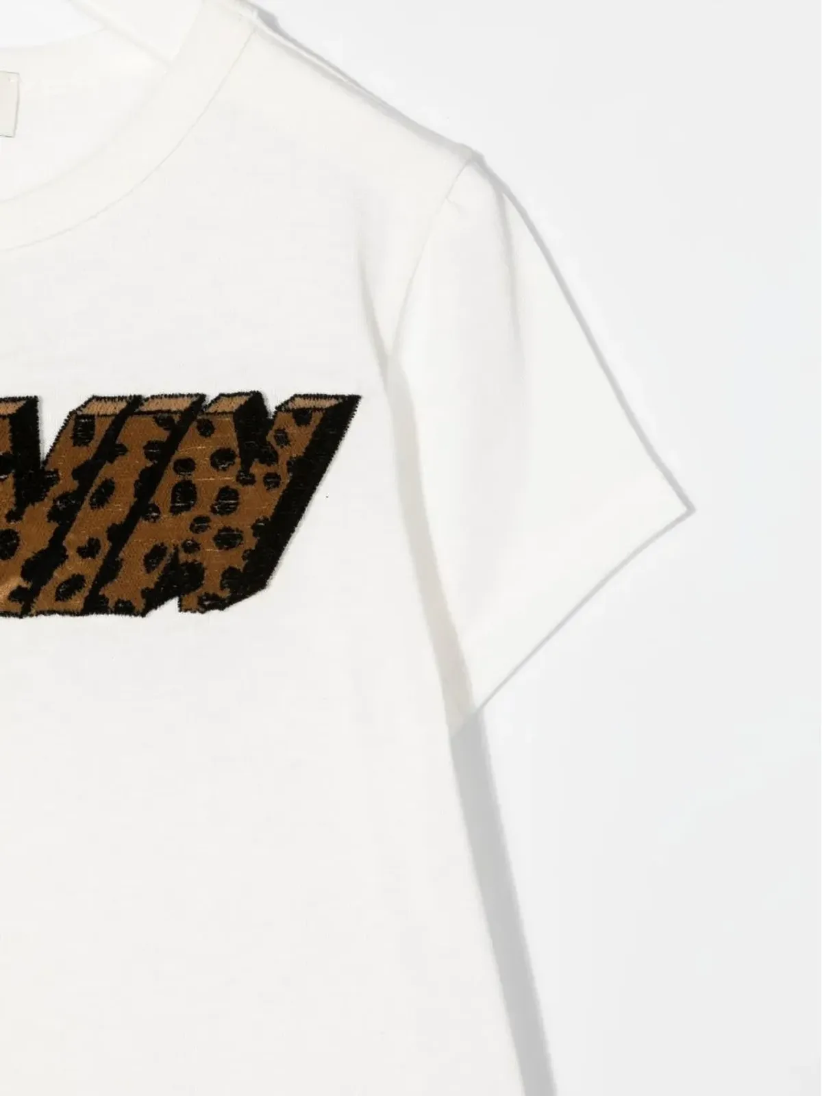 Lanvin Enfant レオパード ロゴプリント 半袖 Tシャツ - White - 画像3