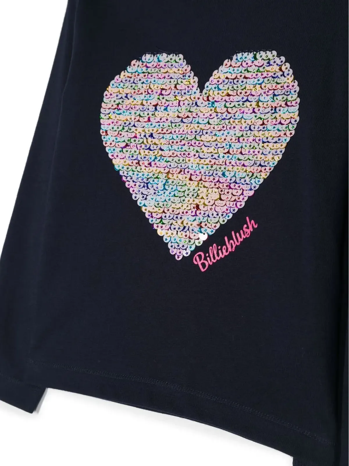 Billieblush スパンコールハート長袖Tシャツ - 画像3