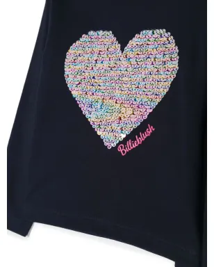 Billieblush スパンコールハート長袖Tシャツ - サムネイル3