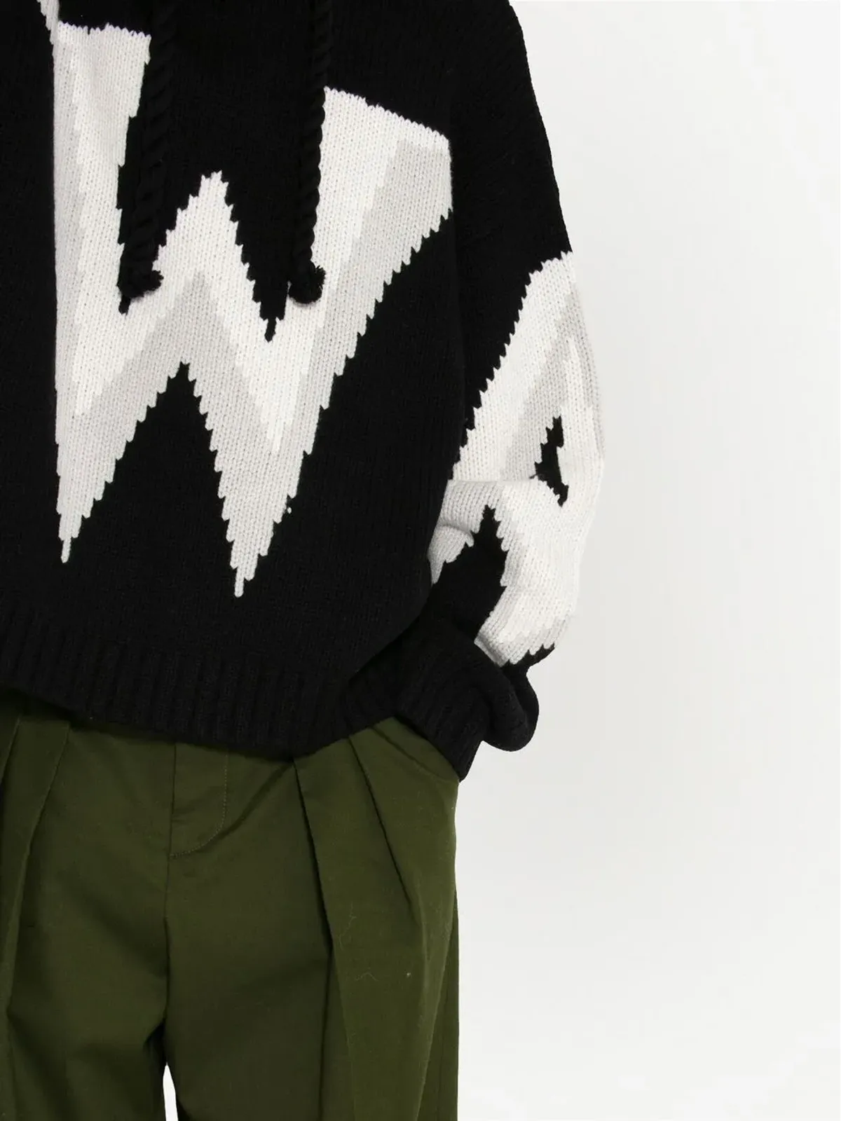 JW Anderson プリーツ加工 テーラードパンツ - グリーン - 画像5