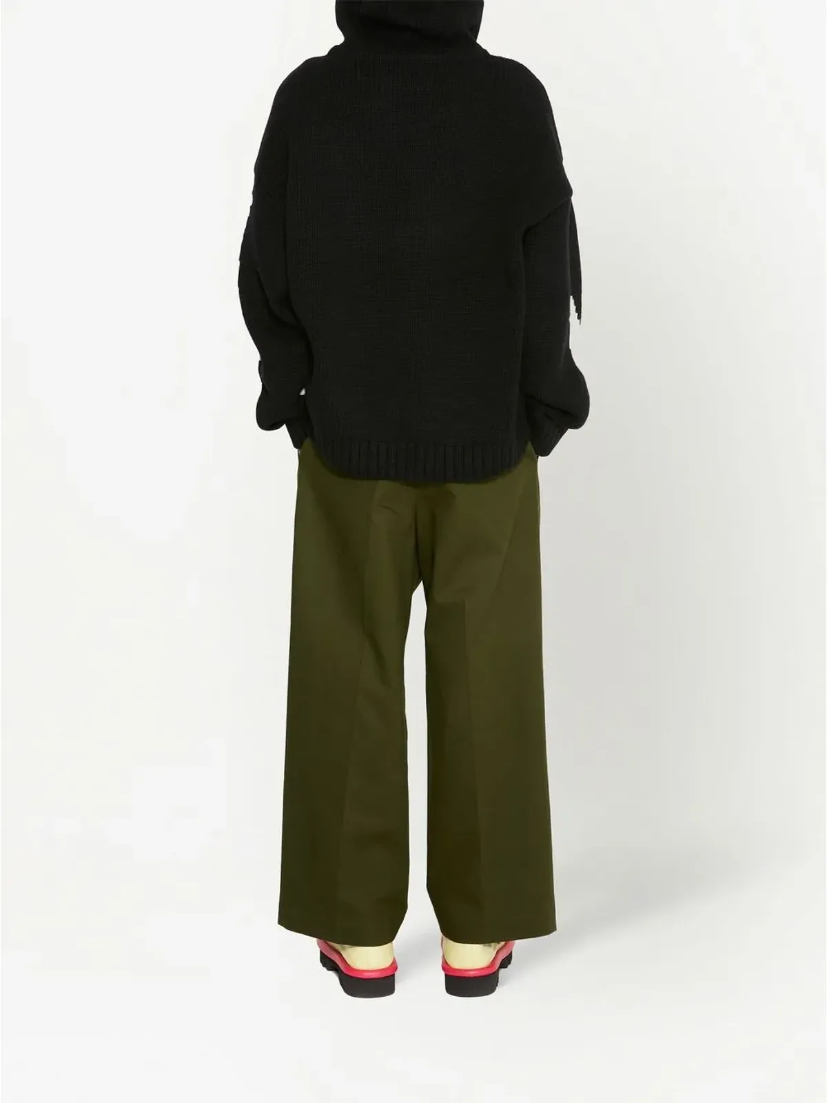 JW Anderson プリーツ加工 テーラードパンツ - グリーン - 画像4