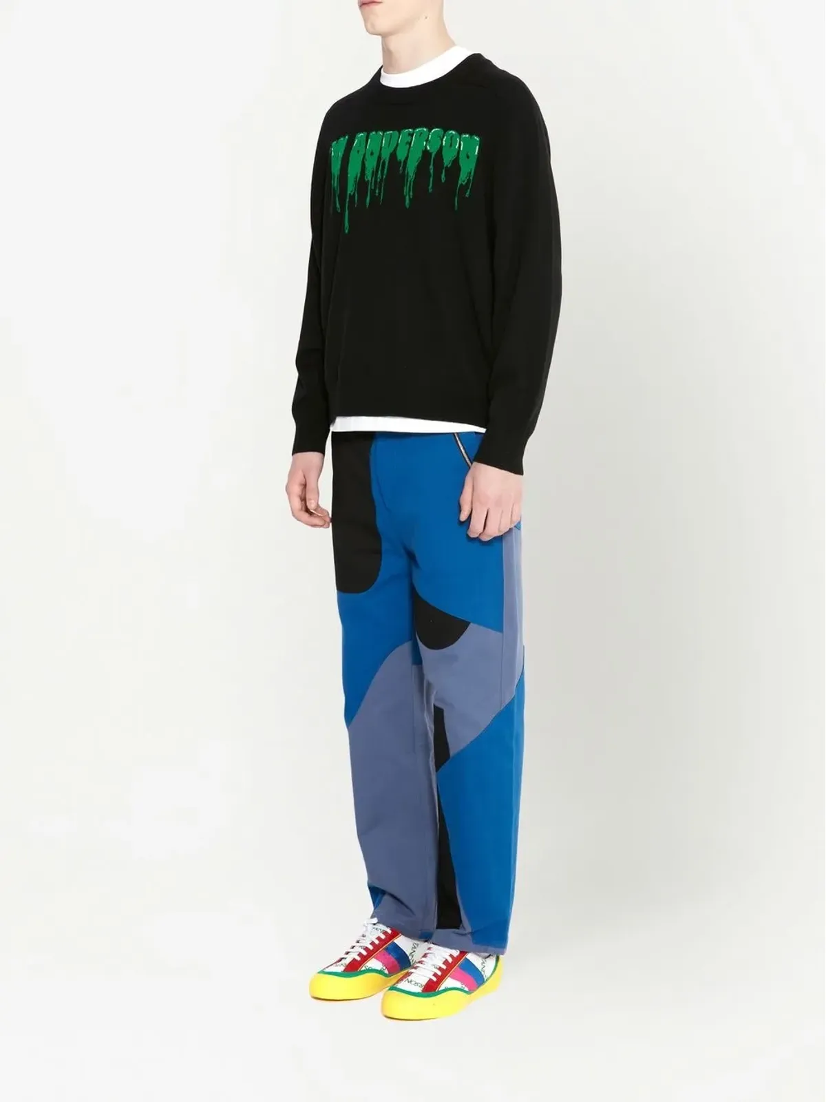 JW Anderson インターシャ編みロゴセーター - 画像2