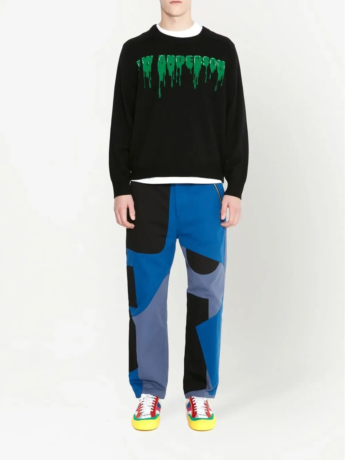 JW Anderson インターシャ編みロゴセーター - 画像3