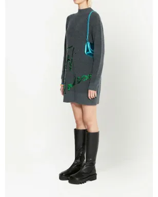 JW Anderson スパンコールロゴ入りニットミニドレス - サムネイル3