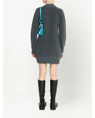 JW Anderson スパンコールロゴ入りニットミニドレス - サムネイル4