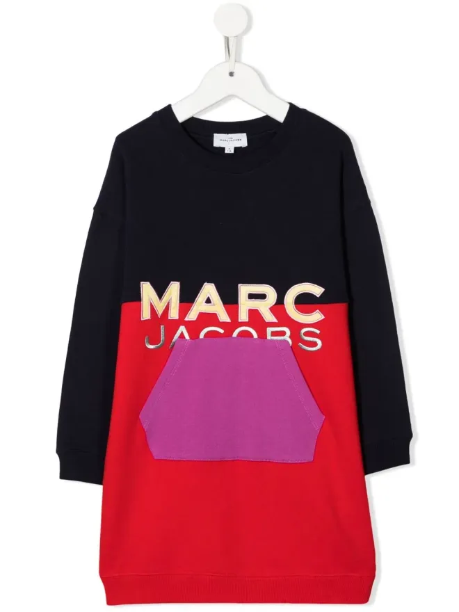 Marc Jacobs Kids Marc Jacobs Kids 刺繍ロゴ入りスウェットシャツドレスの商品画像