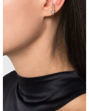 Mizuki 14kt Yellow Gold Sea of Beauty ダイヤモンドと淡水パールのイヤーカフ - サムネイル2