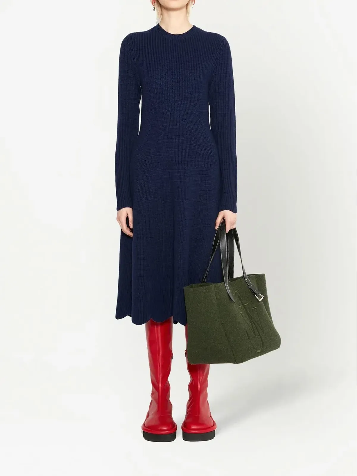 JW Anderson スカラップヘムドレス - 画像2