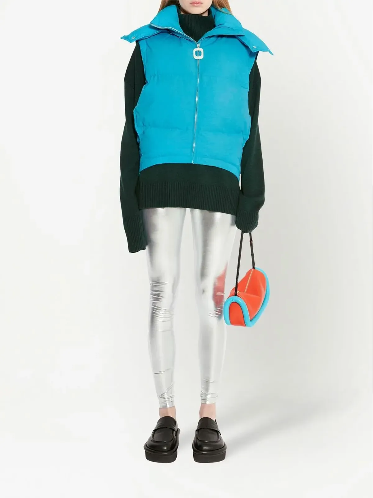 JW Anderson フード付きダウンベスト - 画像2