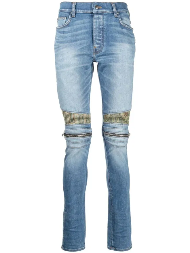 AMIRI AMIRI ペイズリー MX2 ジーンズ 70年代インディゴ ストレートフィット ブルーの商品画像