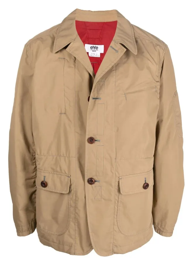 Junya Watanabe MAN Junya Watanabe MAN シングルブレストボタンシャツジャケット - Neutralsの商品画像