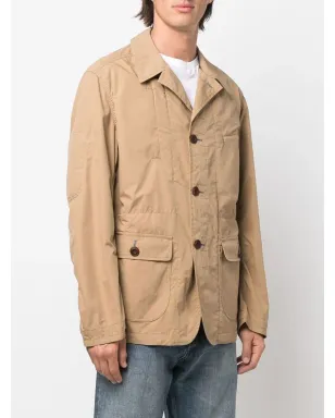 Junya Watanabe MAN シングルブレストボタンシャツジャケット - Neutrals - サムネイル3