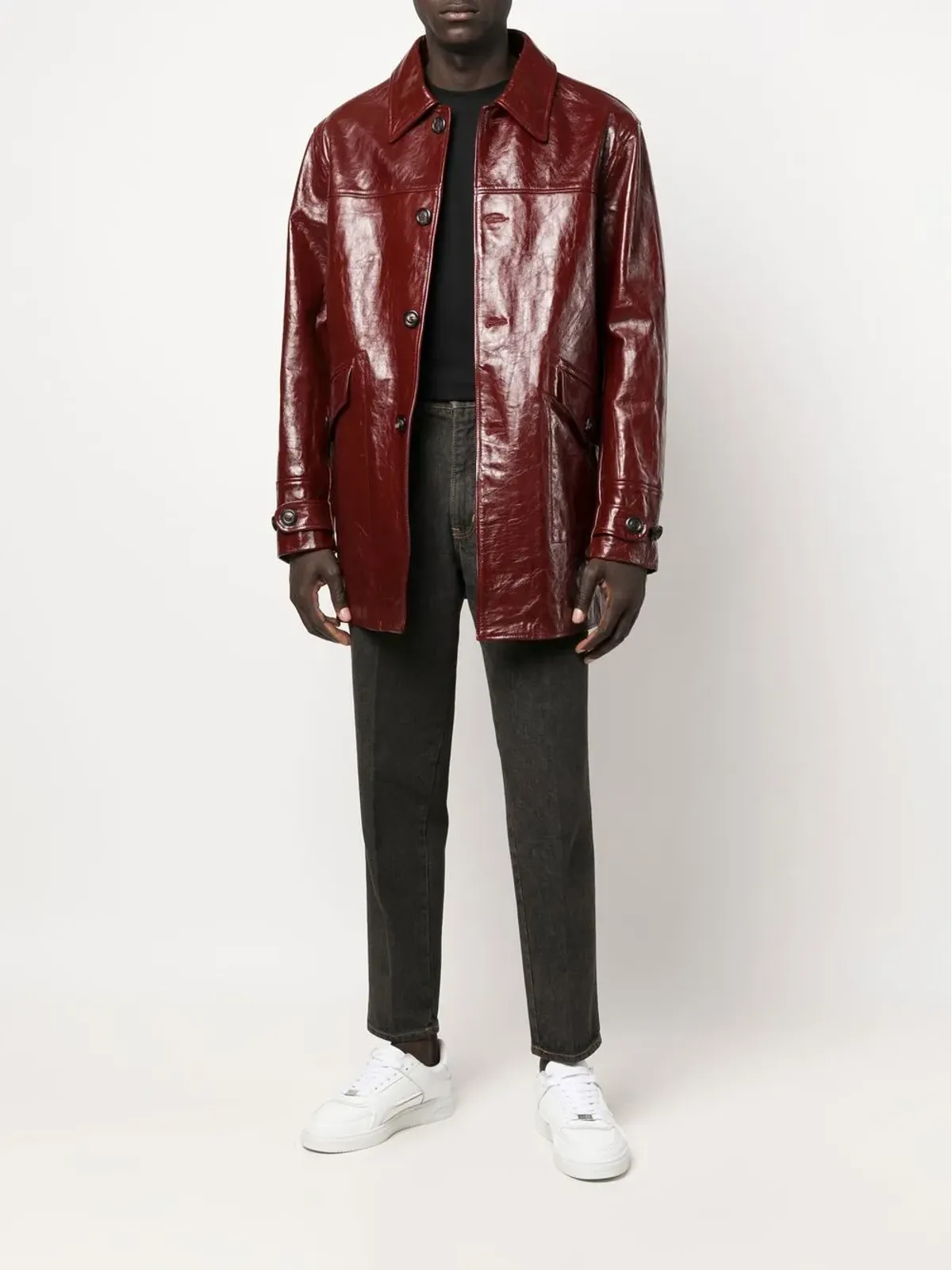 Moschino Pre-Owned 1990年代 テーパードジーンズ - グレー - 画像2
