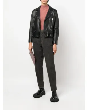 Moschino Pre-Owned 1990年代 テーパードジーンズ - グレー - サムネイル3