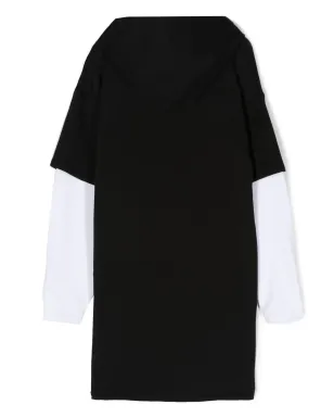 Dkny Kids レイヤードフード付きセータードレス - サムネイル2